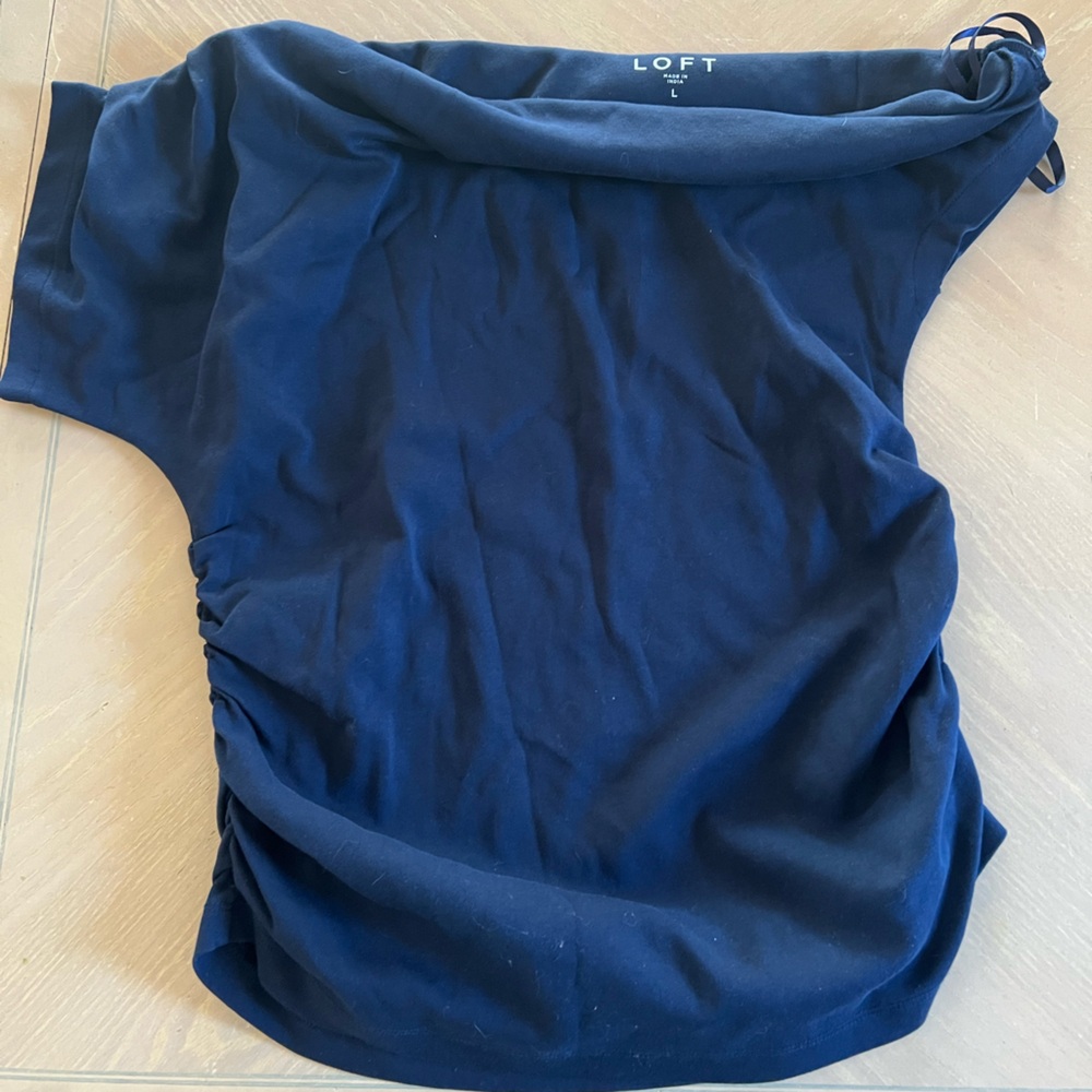 LOFT Navy Short Sleeve Tee